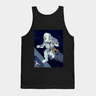 Astronaut, zero G Space pirate raid. Tank Top